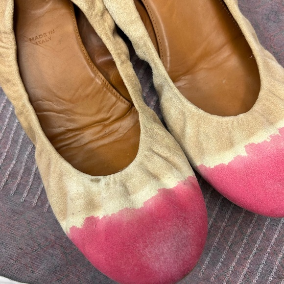 Leifnotes Shoes Womens 39 Taika Ballet Flats Hand Painted Suede Slipper - Picture 5 of 7